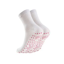 3 Pairs Heated Socks; Self Heating Socks for Men Women; Massage Anti-Freezing for Fishing Camping Hiking Skiing and Foot Warmer (Color: White)