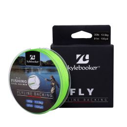 Kylebooker Fly Line Backing Line 20/30LB 100/300Yards Green Braided Fly Fishing Line (Line Size: 20LB)