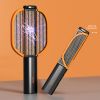 Foldable Portable Mosquito Swatter UV Electric Shock Mosquito Killer Mute Household Fly Insect Trap Repellent Office Bug Zapper