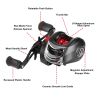 Baitcasting Fishing Reel 17.5lbs Max Drag Baitcasters 17+1 BB 7.1:1 Gear Ratio Baitcast Fish Reel High Speed Long Cast Distance