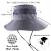 Bucket Hat Summer Men Women Fishing Boonie Hats UV Protection Long Large Wide Brim Hiking Sun Hat Outdoor Cap