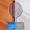 Foldable Portable Mosquito Swatter UV Electric Shock Mosquito Killer Mute Household Fly Insect Trap Repellent Office Bug Zapper