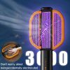 Foldable Portable Mosquito Swatter UV Electric Shock Mosquito Killer Mute Household Fly Insect Trap Repellent Office Bug Zapper